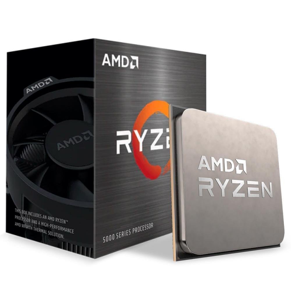 Kit Processador AMD Ryzen 5 5600X, Cache 35MB, 3.7GHz, Sem Vídeo +