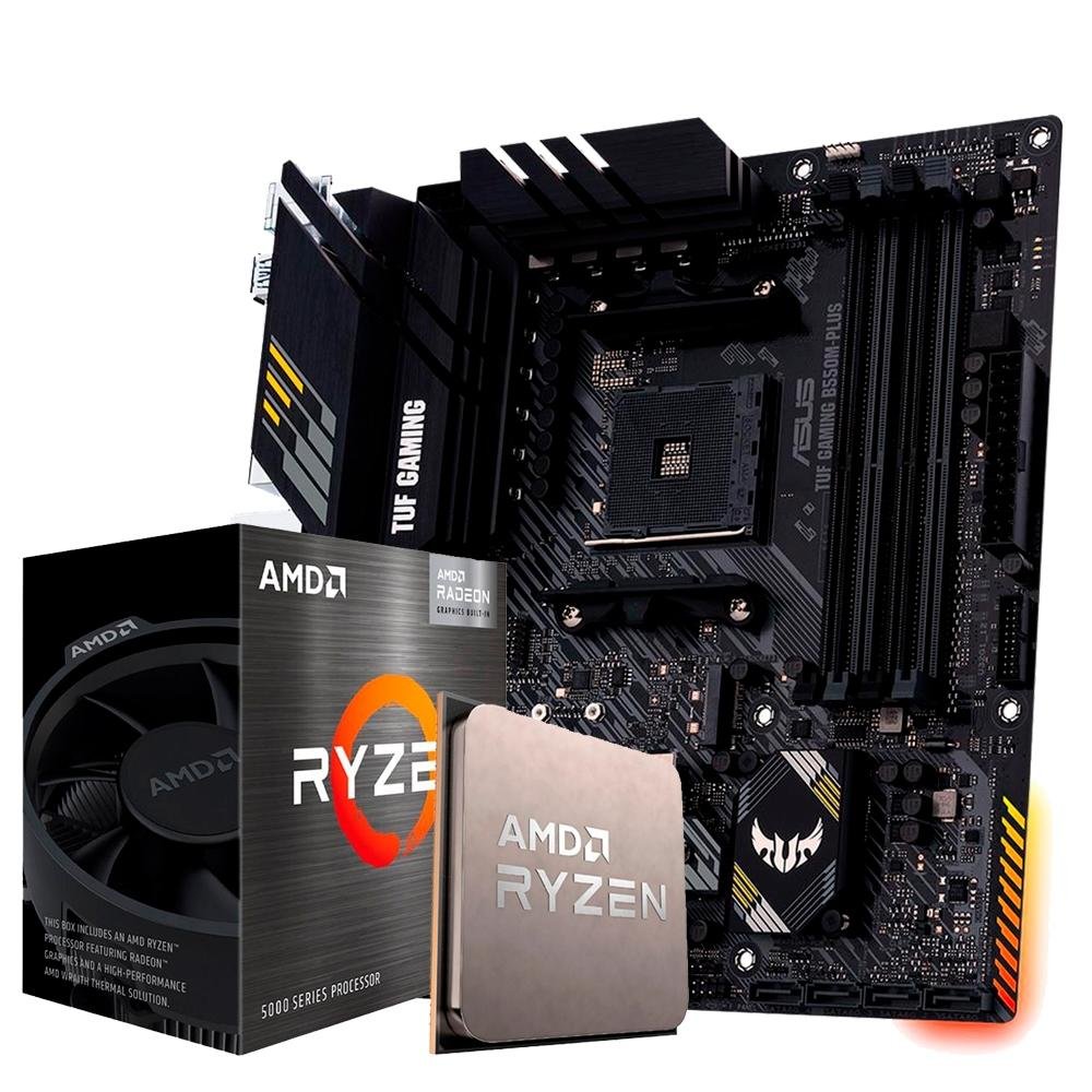 Kit Processador AMD Ryzen 7 5700G, 3.8GHz, Vídeo Integrado + Placa