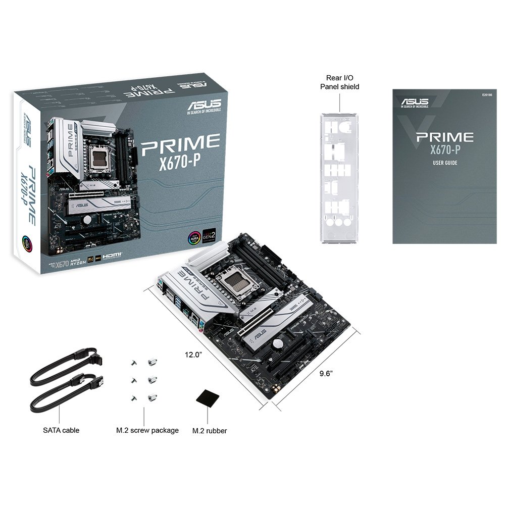 Placa-Mãe ASUS Prime X670-P, AMD X670, AM5, DDR5, Preto - 90MB1BU0-M0EAY0 Placa-Mãe ASUS Prime X670-P, AMD X670, AM5, DDR5, Preto - 90MB1BU0-M0EAY0