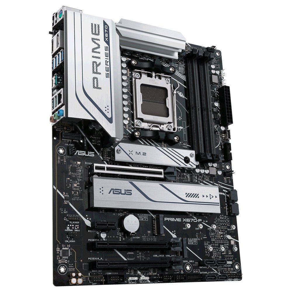 Placa-Mãe ASUS Prime X670-P, AMD X670, AM5, DDR5, Preto - 90MB1BU0-M0EAY0 Placa-Mãe ASUS Prime X670-P, AMD X670, AM5, DDR5, Preto - 90MB1BU0-M0EAY0