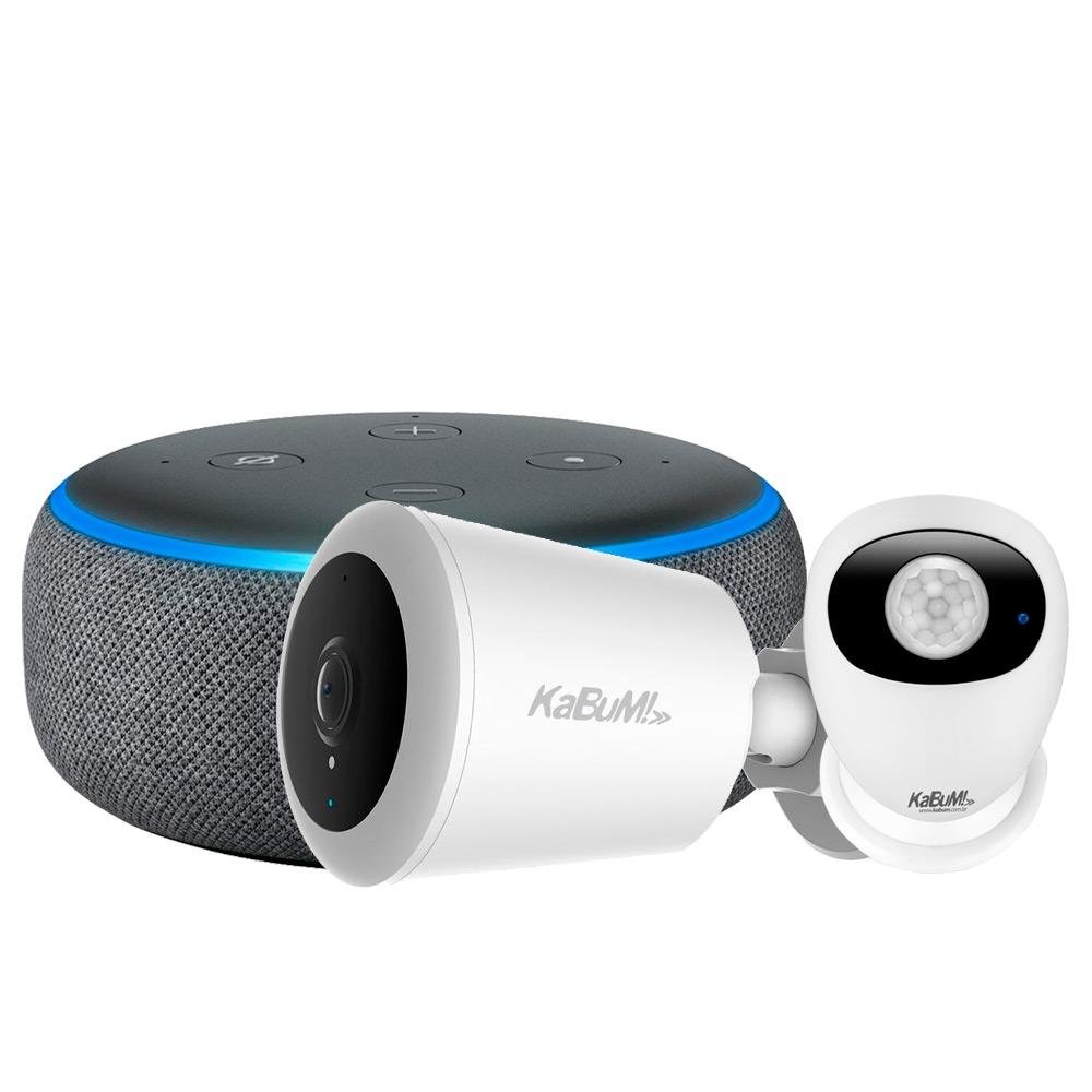 Kit Echo Dot (3ª Geração) com Alexa + Sensor de Movimento KaBuM! Smart ...