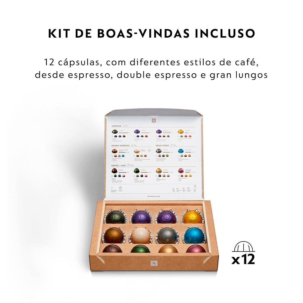 Cafeteira Nespresso Vertuo Next Matt, 1650W, 110V, Preto - GCV1-BR-MB-NE Cafeteira Nespresso Vertuo Next Matt, 1650W, 110V, Preto - GCV1-BR-MB-NE