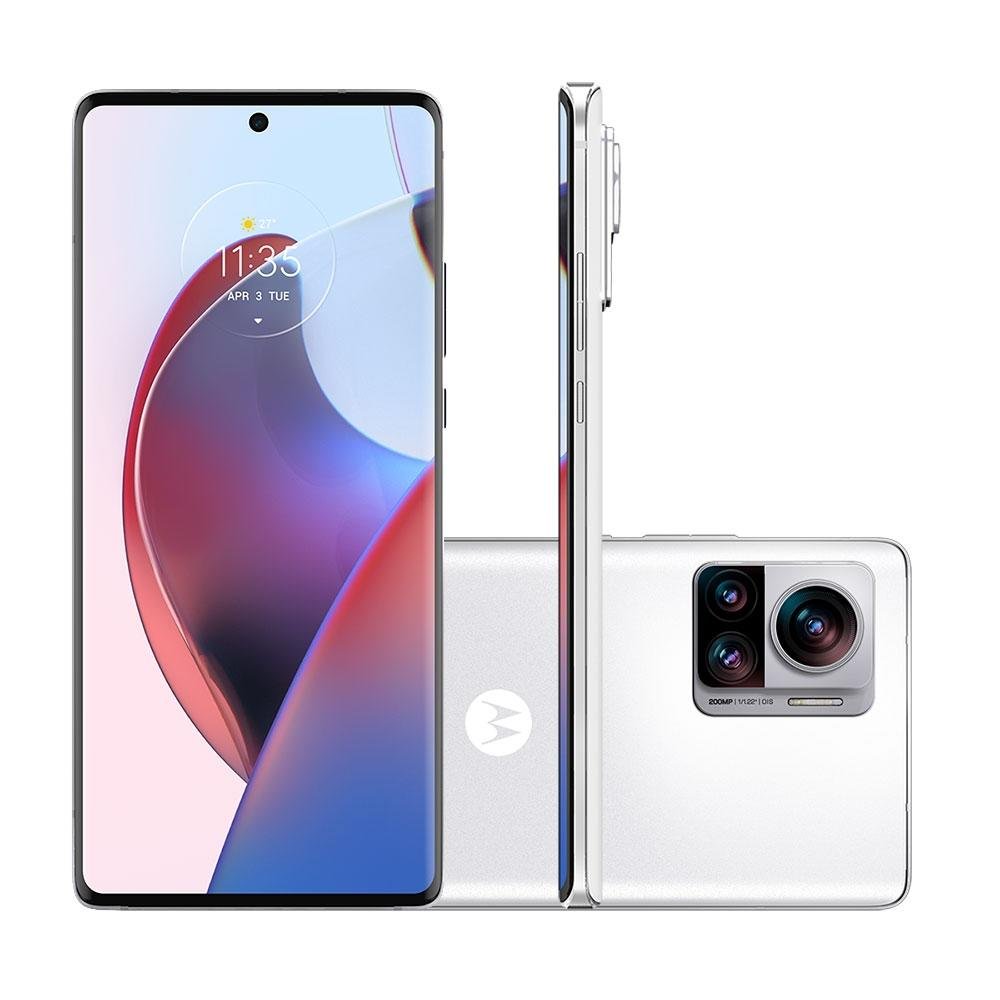 Smartphone Motorola Moto Edge 30 Ultra, 256GB, 12GB RAM, Octa Core, Câmera Tripla 200MP, Tela de 6.7, Branco - PAUR0029BR Smartphone Motorola Moto Edge 30 Ultra, 256GB, 12GB RAM, Octa Core, Câmera Tripla 200MP, Tela de 6.7, Branco - PAUR0029BR
