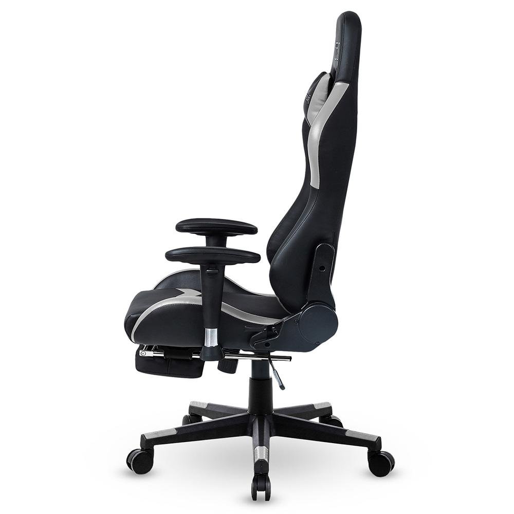 Cadeira Gamer XT Racer Speed Series, Até 120kg, Com Almofadas e Apoio de Pés, Reclinável, Descanso de Braço 2D, Preto e Cinza - XTS170 - view 10