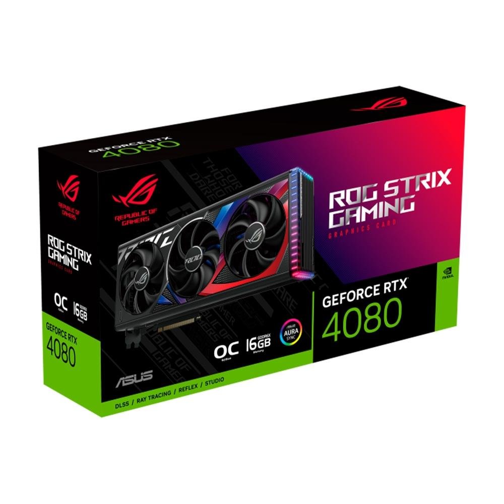 Placa de Vídeo RTX 4080 Edition Asus ROG Strix | KaBuM!