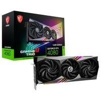 Placa de Vídeo RTX 4080 Gaming X Trio MSI NVIDIA GeForce 16 GB GDDR6X DLSS Ray Tracing - GeForce RTX 4080 16GB GAMING X TRIO