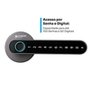 Fechadura Digital KABUM! smart Slim, Cinza, Biometria, Controle via app, Senha numérica - KSFD100CZ