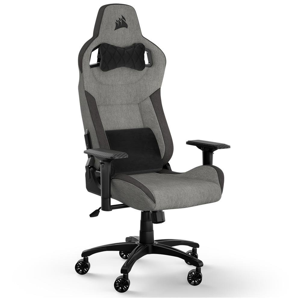 Cadeira Gamer Corsair T3 Rush 2023, Até 120Kg, Com Almofadas, Reclinável, Apoio de Braços 4D, Cinza e Preto - CF-9010056-WW - view 2