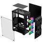 Gabinete Gamer Hayom, Mid Tower, RGB, ATX, Lateral em Vidro Temperado, 3x Cooler Fan RGB, Preto - GB1710
