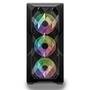 Gabinete Gamer Hayom, Mid Tower, RGB, ATX, Lateral em Vidro Temperado, 3x Cooler Fan RGB, Preto - GB1710