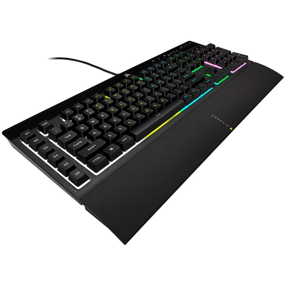 Kit Gamer Corsair K55 RGB Pro + Katar Pro, com Mouse Gamer Katar Pro 12.400DPI + Teclado Gamer K55, RGB, USB, Preto - CH-9226965-NA Kit Gamer Corsair K55 RGB Pro + Katar Pro, com Mouse Gamer Katar Pro 12.400DPI + Teclado Gamer K55, RGB, USB, Preto - CH-9226965-NA