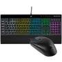 Kit Gamer Corsair K55 RGB Pro + Katar Pro, com Mouse Gamer Katar Pro 12.400DPI + Teclado Gamer K55, RGB, USB, Preto - CH-9226965-NA