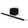 Soundbar Samsung Ultra Slim Design, Bluetooth, Wireless Dolby Atmos, Sincronia Sonora, Alexa integrado, 3.1.2 Canais - HW-S800B