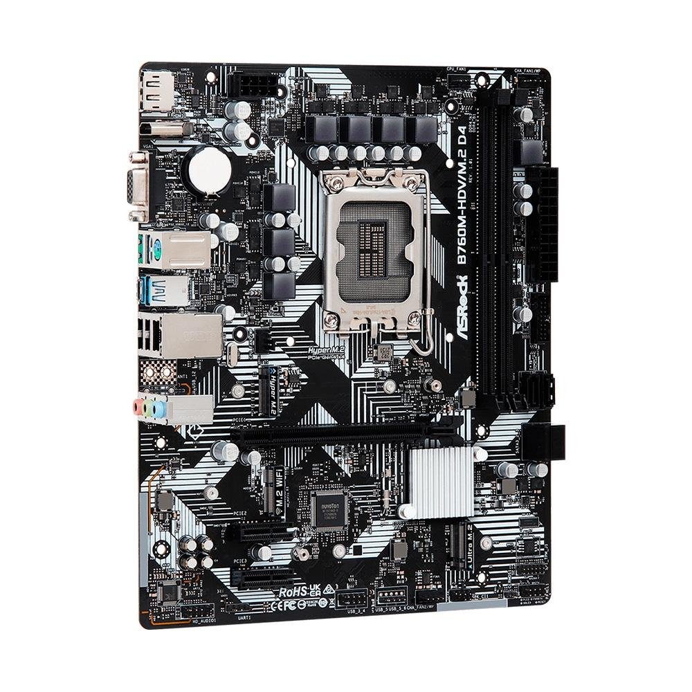 Placa Mãe ASRock B760M-HDV/M.2 D4 | KaBuM!