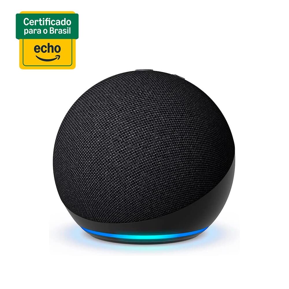 Echo Dot 5ª geração Amazon, com Alexa, Smart Speaker, Preto - B09B8VGCR8
