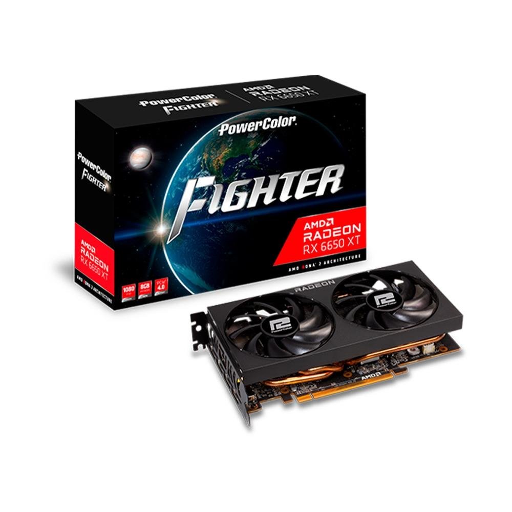 Placa de Vídeo RX 6650 XT Fighter | KaBuM!
