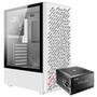 Gabinete Gamer XPG Valorair, Mid tower, ATX, Lateral em Vidro, 4x Cooler Fan, Branco + Fonte XPG Pylon, 650W, 80 Plus Bronze