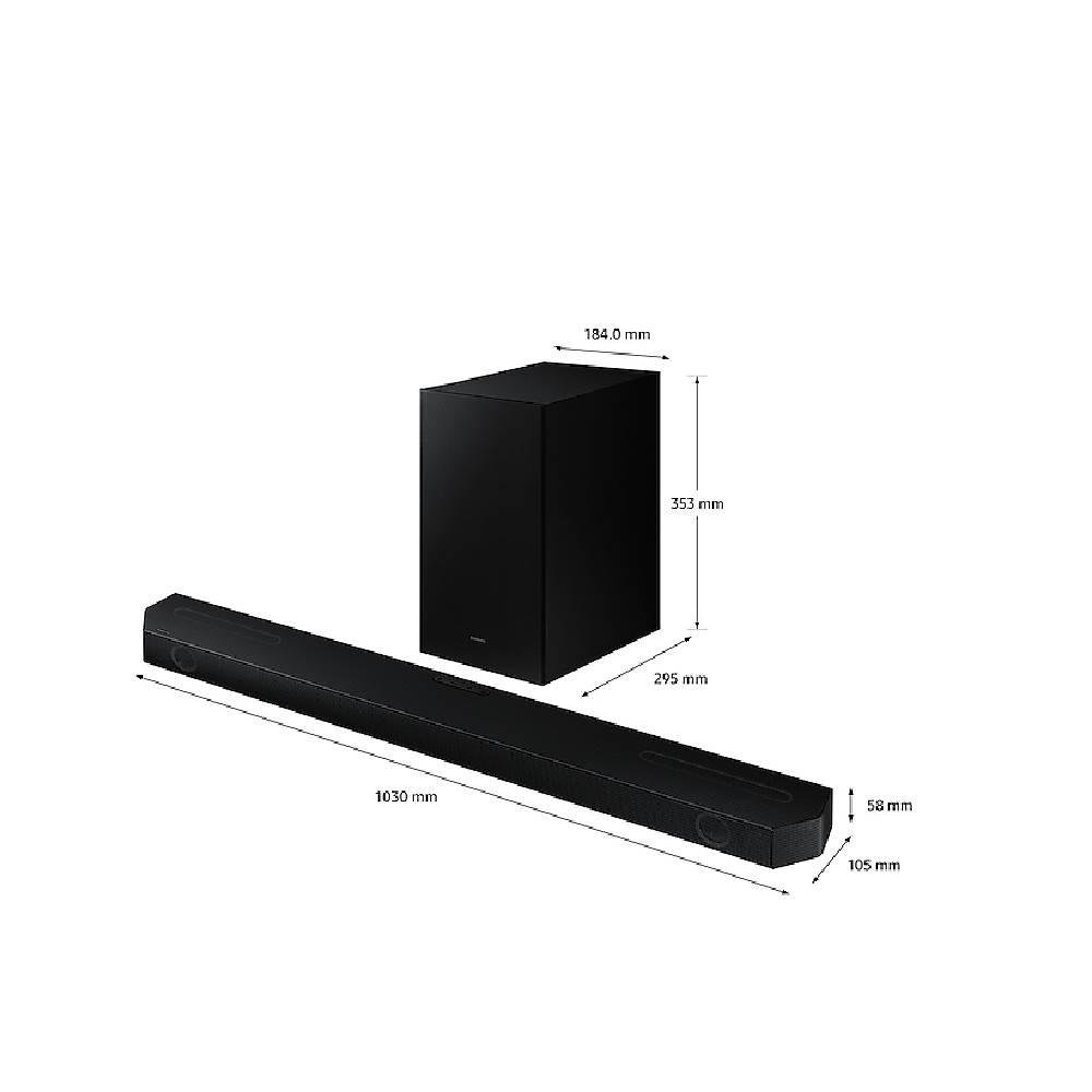 Soundbar Samsung HW-Q600C, Bluetooth, Subwoofer Sem Fio, Preto - HW-Q600C/ZD Soundbar Samsung HW-Q600C, Bluetooth, Subwoofer Sem Fio, Preto - HW-Q600C/ZD