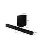 Soundbar Samsung HW-Q600C, Bluetooth, Subwoofer Sem Fio, Preto - HW-Q600C/ZD