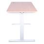 Mesa Office KABUM! TECH DT900, Branca E Madeira, Regulagem De Altura Automática , Memorização 4 Usuários, Anti Esmagamento - KTDT900BRMN