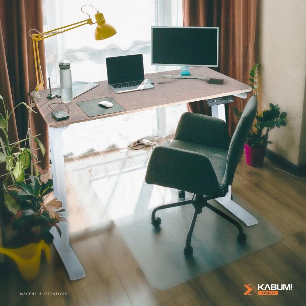 Mesa Office KABUM! TECH DT900, Branca E Madeira, Regulagem De Altura Automática , Memorização 4 Usuários, Anti Esmagamento - KTDT900BRMN Mesa Office KABUM! TECH DT900, Branca E Madeira, Regulagem De Altura Automática , Memorização 4 Usuários, Anti Esmagamento - KTDT900BRMN