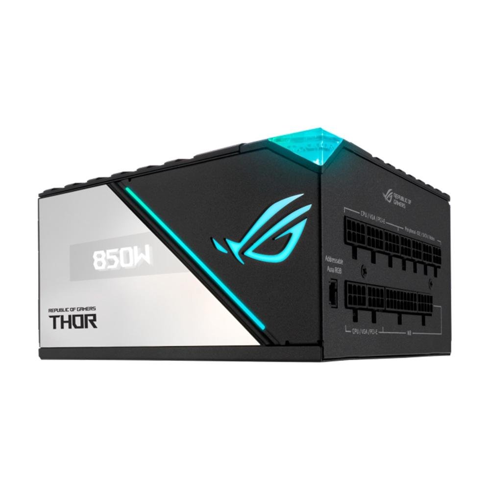 Fonte Asus Rog Thor 850P2 Gaming, 850W | KaBuM!