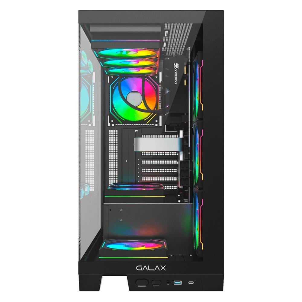 Gabinete Galax Alpha Black, Mid Tower | KaBuM!
