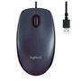 Mouse com fio USB Logitech M90 com Design Ambidestro e Facilidade Plug and Play - 910-004053