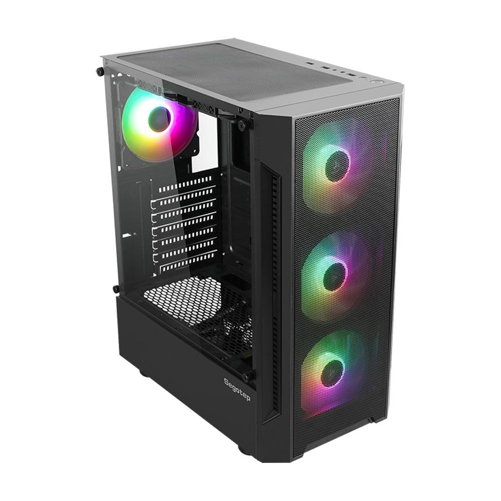 Gabinete Gamer Segotep Flexi 3, Mid Tower, ATX, Lateral em Vidro, Preto - SEG-CASE-FLX3B-WW Gabinete Gamer Segotep Flexi 3, Mid Tower, ATX, Lateral em Vidro, Preto - SEG-CASE-FLX3B-WW