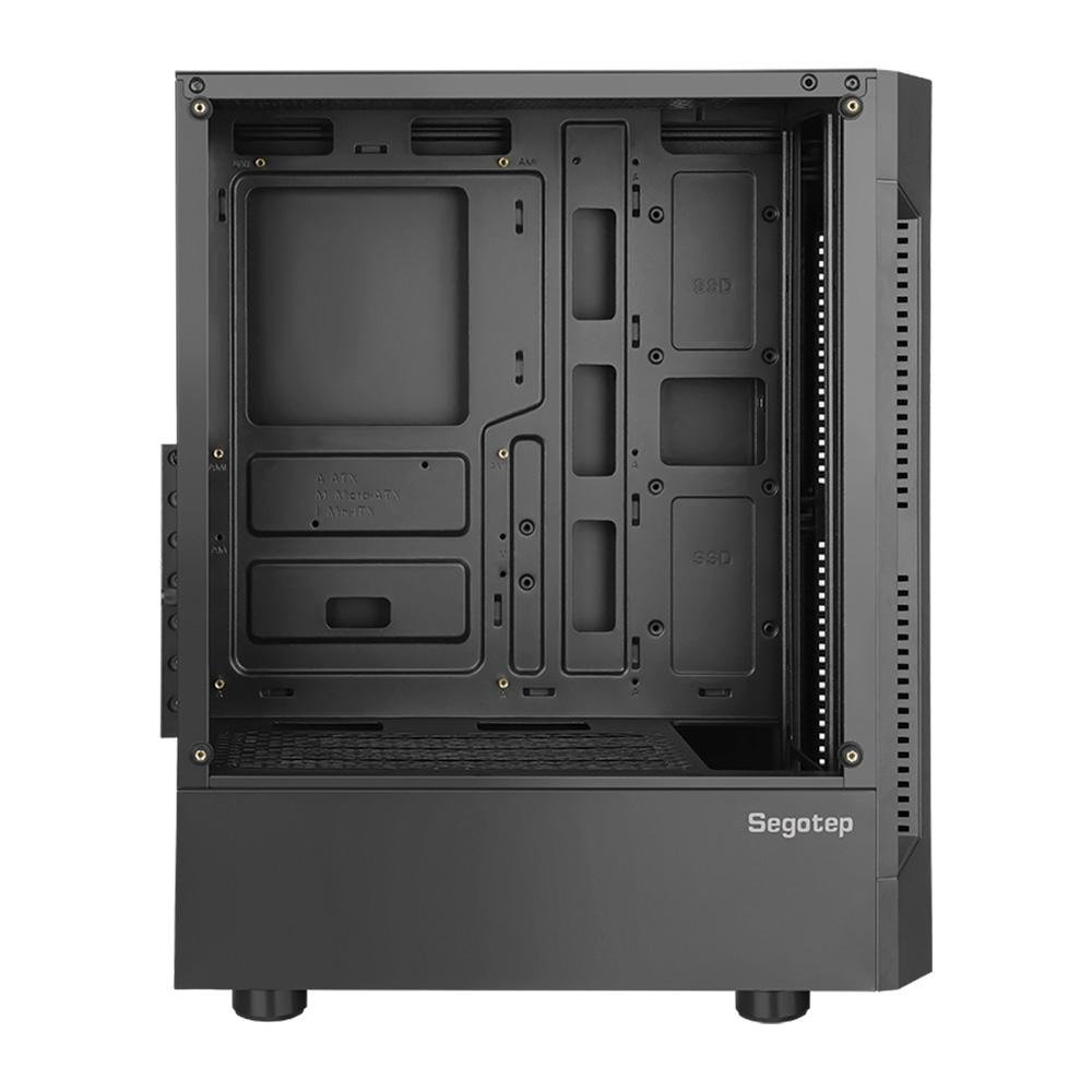 Gabinete Gamer Segotep Flexi 3, Mid Tower, ATX, Lateral em Vidro, Preto - SEG-CASE-FLX3B-WW Gabinete Gamer Segotep Flexi 3, Mid Tower, ATX, Lateral em Vidro, Preto - SEG-CASE-FLX3B-WW