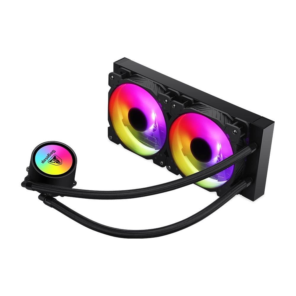 Water Cooler Segotep Beiced, ARGB 240mm, AMD/Intel, Preto - SEG-WC-BEL240B-WW Water Cooler Segotep Beiced, ARGB 240mm, AMD/Intel, Preto - SEG-WC-BEL240B-WW