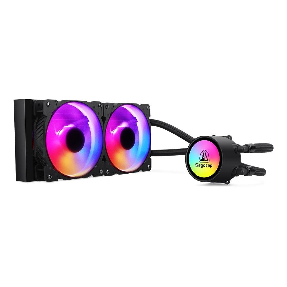 Water Cooler Segotep Beiced, ARGB 240mm, AMD/Intel, Preto - SEG-WC-BEL240B-WW Water Cooler Segotep Beiced, ARGB 240mm, AMD/Intel, Preto - SEG-WC-BEL240B-WW