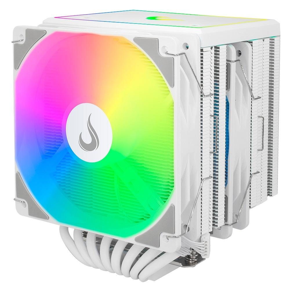 Air Cooler Gamer Rise Mode Storm 8 White, ARGB, AMD/Intel, 120mm, Branco - RM-ACST-ARGB-W