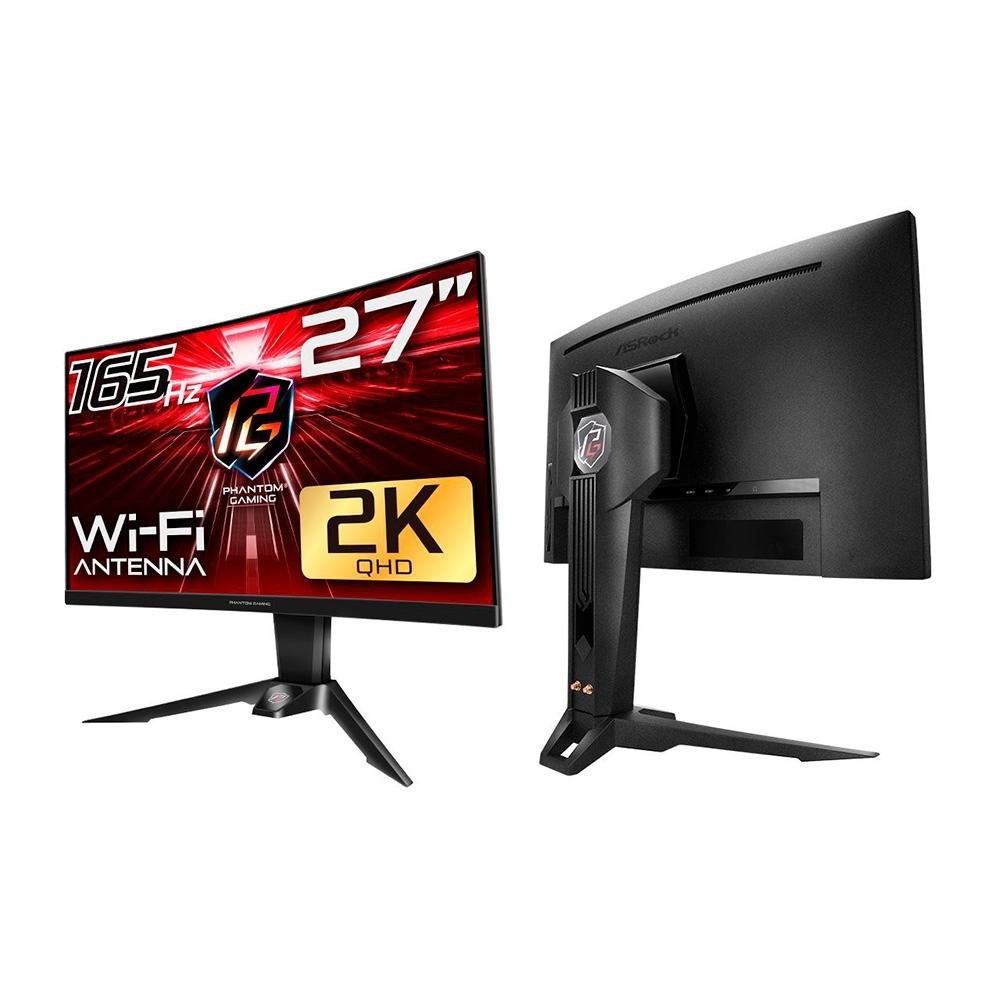Monitor Gamer AsRock 27" 165Hz, QHD, 1ms, DisplayPort e HDMI, HDR, FreeSync, 110% sRGB - PG27Q15R2A