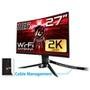 Monitor Gamer AsRock 27" 165Hz, QHD, 1ms, DisplayPort e HDMI, HDR, FreeSync, 110% sRGB - PG27Q15R2A