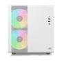 Gabinete Gamer C3Tech Gaming Aquarius MT-G710WH, Mini Tower, Micro ATX, Lateral em Vidro Temperado, Sem FANs, Branco - MT-G710WH