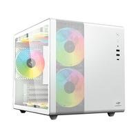 Gabinete Gamer C3Tech Gaming Aquarius MT-G710WH, Mini Tower, Micro ATX, Lateral em Vidro Temperado, Branco - MT-G710WH