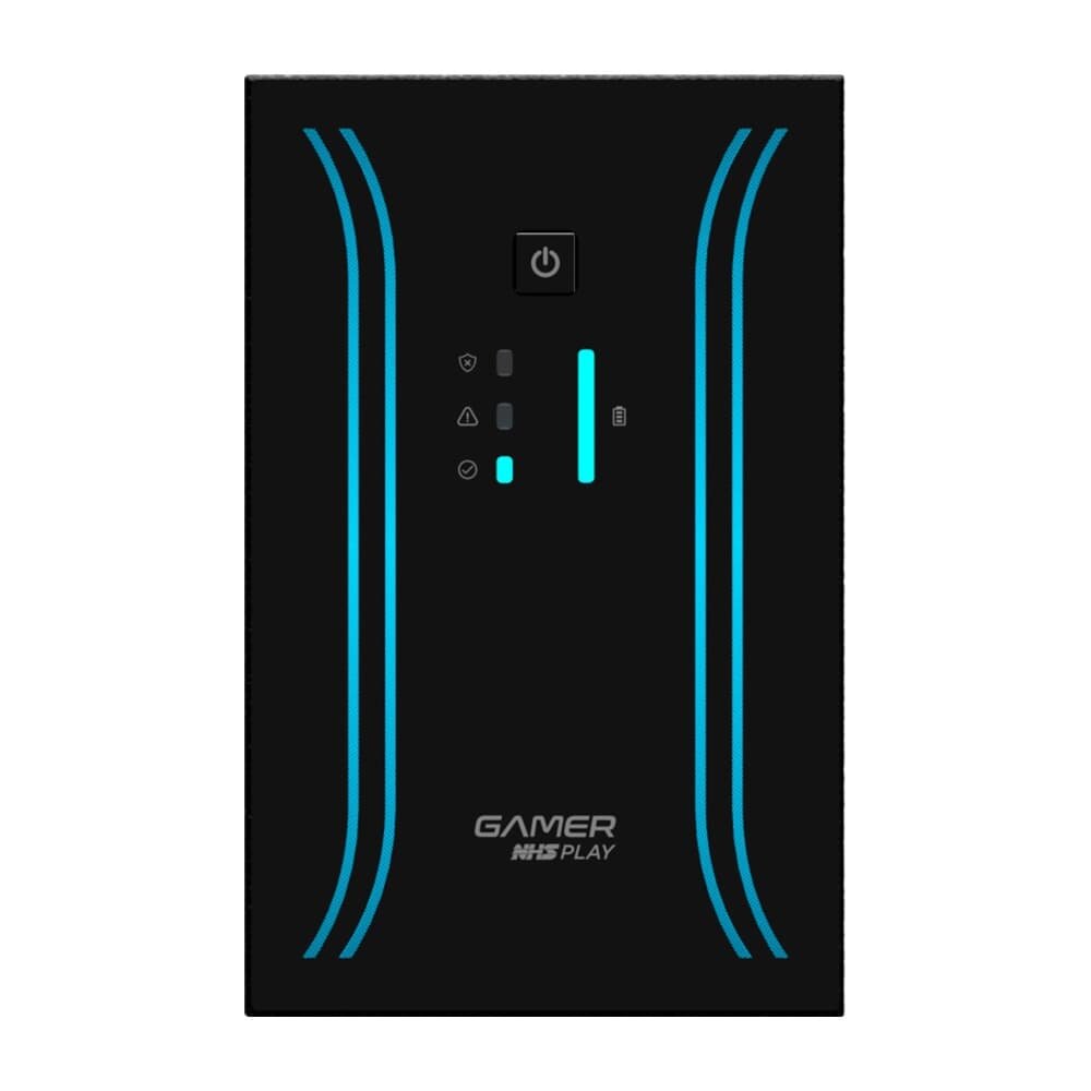 Nobreak NHS Gamer Play Senoidal, Biv, 2bat.7Ah, Prot.Eth, USB - 91.G0.010000 Nobreak NHS Gamer Play Senoidal, Biv, 2bat.7Ah, Prot.Eth, USB - 91.G0.010000