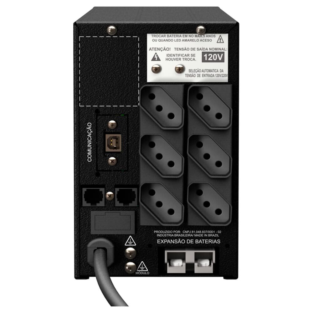 Nobreak NHS Gamer Play Senoidal, Biv, 2bat.7Ah, Prot.Eth, USB - 91.G0.010000 Nobreak NHS Gamer Play Senoidal, Biv, 2bat.7Ah, Prot.Eth, USB - 91.G0.010000