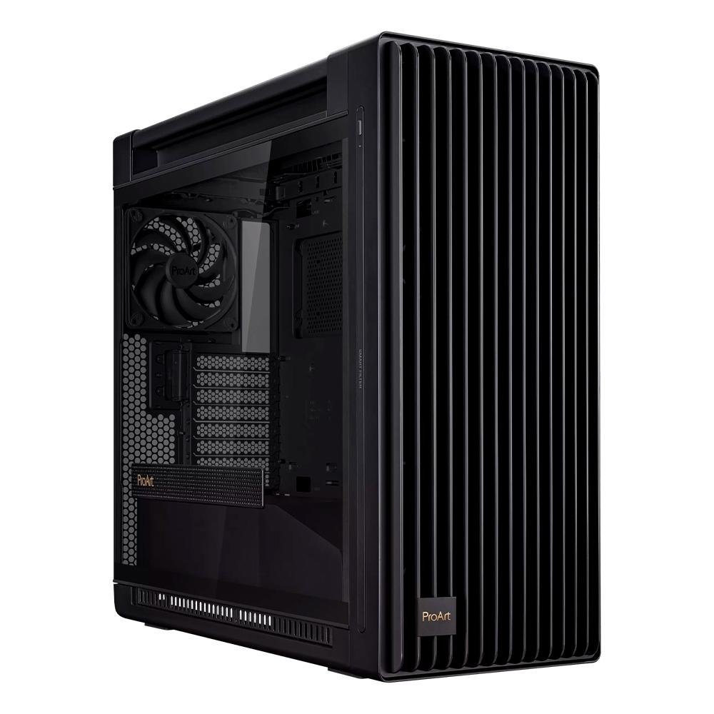 Gabinete Gamer Asus ProArt PA602, E-ATX, Full Tower, Lateral em Vidro Temperado, PWM 2x200mm e 1x 140mm Fan, Preto - 90DC00J0-B00000