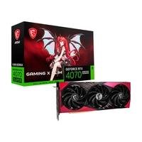 Placa de Vídeo RTX 4070 Super 12G Gaming X Slim MLG MSI NVIDIA GeForce 12GB GDDR6X DLSS Ray Tracing G-Sync