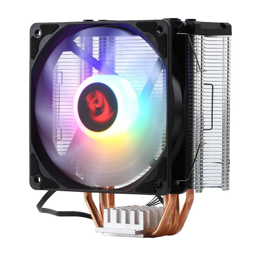 Air Cooler Redragon SIF CC-1052, RGB Rainbow, AMD/Intel, 120mm, Preto - CC-1052 Air Cooler Redragon SIF CC-1052, RGB Rainbow, AMD/Intel, 120mm, Preto - CC-1052