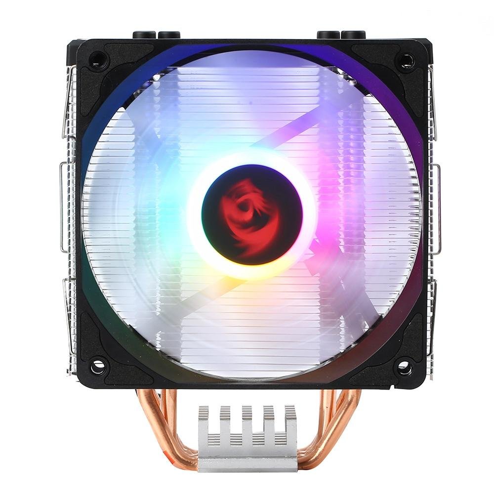 Air Cooler Redragon SIF CC-1052, RGB Rainbow, AMD/Intel, 120mm, Preto - CC-1052 Air Cooler Redragon SIF CC-1052, RGB Rainbow, AMD/Intel, 120mm, Preto - CC-1052
