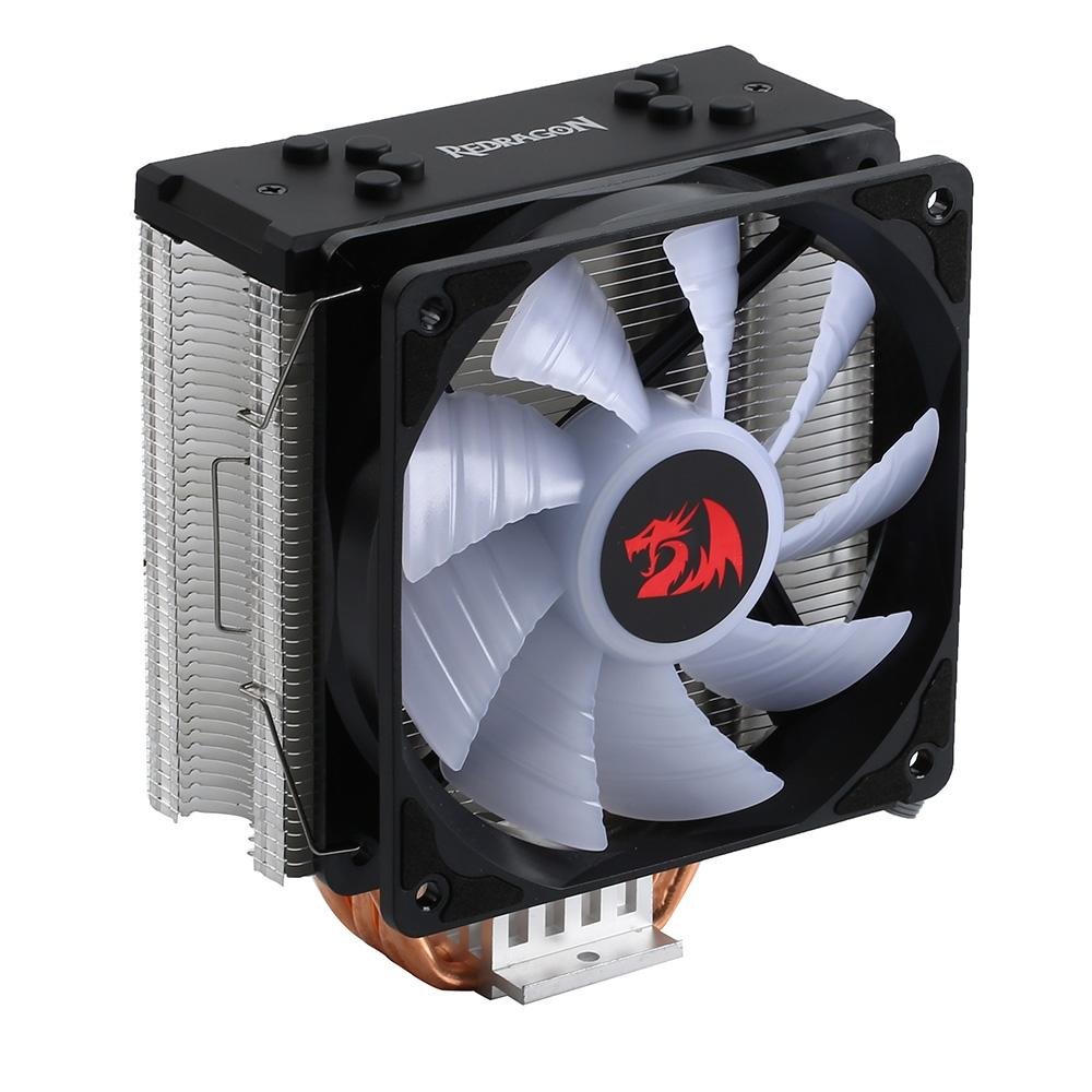 Air Cooler Redragon SIF CC-1052, RGB Rainbow, AMD/Intel, 120mm, Preto - CC-1052 Air Cooler Redragon SIF CC-1052, RGB Rainbow, AMD/Intel, 120mm, Preto - CC-1052