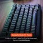 Teclado Sem Fio Mecânico Gamer Husky Nomadic, RGB, Switch Gateron G Pro Red, Bluetooth, ABNT2, Preto - HTG800PTVR