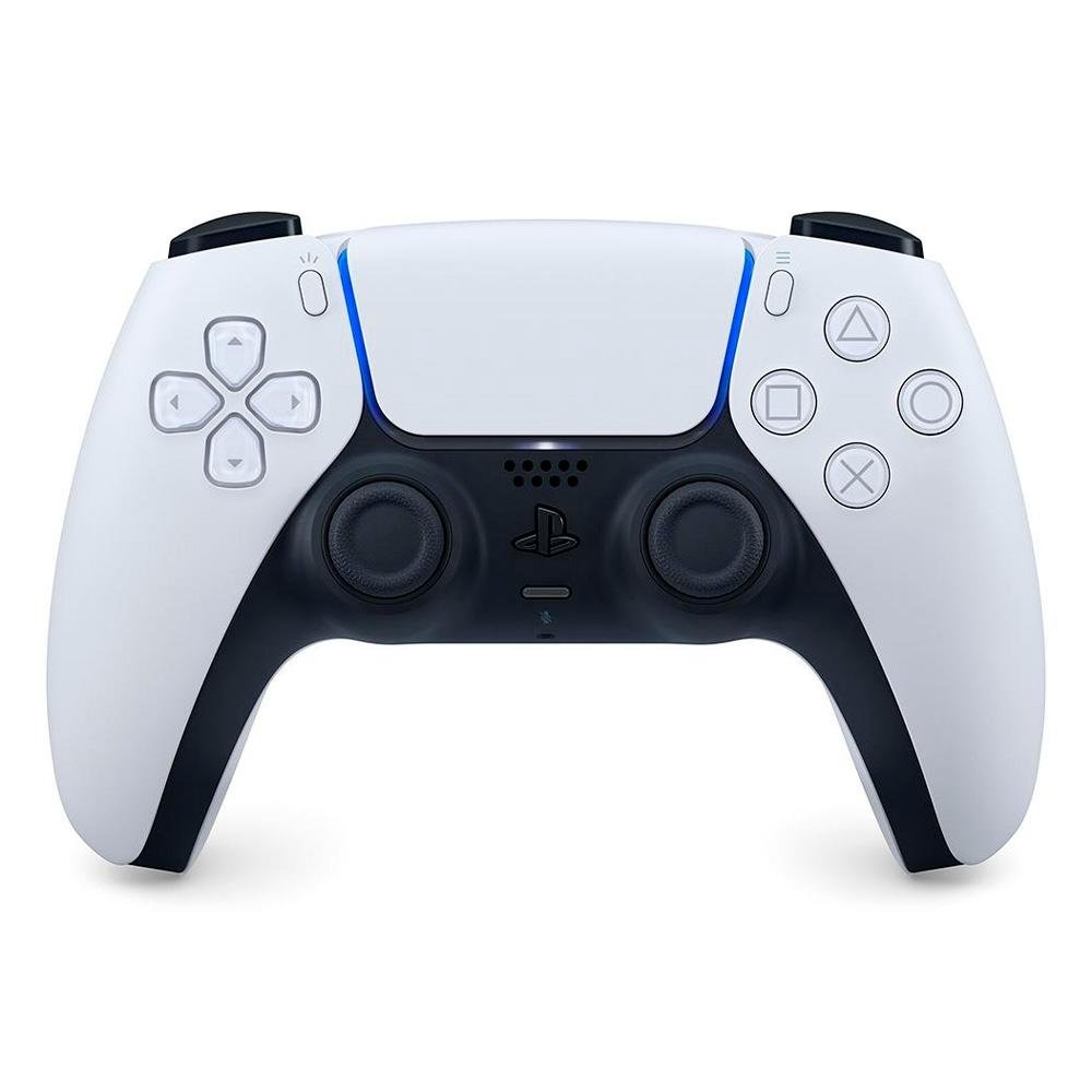 Console Sony PlayStation 5 Slim, Branco com 2 Controles Sony DualSense PS5 Sem Fio, Branco e 2 Jogos