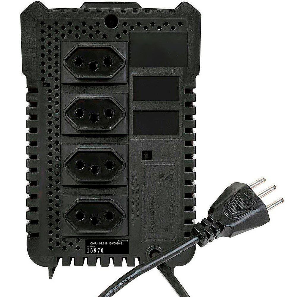 Estabilizador SMS Revolution Speedy 300VA, Entrada e Saída de 115V, 4 Tomadas - USP300S - 16520 Estabilizador SMS Revolution Speedy 300VA, Entrada e Saída de 115V, 4 Tomadas - USP300S - 16520