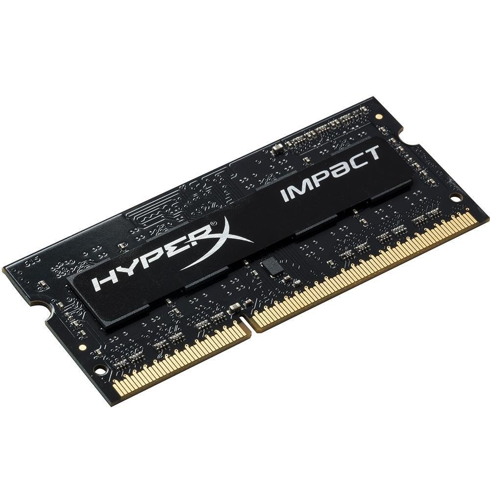 Memória Para Notebook HyperX Impact, 4GB, 1600MHz, DDR3L, CL9, Preto - HX316LS9IB/4 Memória Para Notebook HyperX Impact, 4GB, 1600MHz, DDR3L, CL9, Preto - HX316LS9IB/4