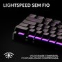 Teclado Sem Fio Mecânico Gamer Logitech G PRO X 60 Lightspeed, RGB, Bluetooth, Compatível com Windows, Preto - 920-011902