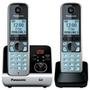 Telefone Panasonic sem Fio Dect 6.0 com ID e Sec + Ramal, Preto - KX-TG6722LBB